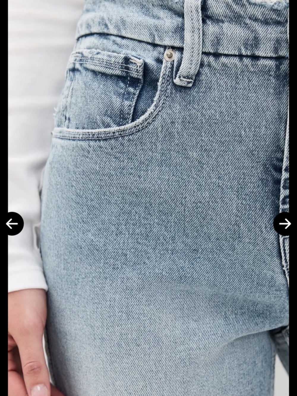 Good American Icon inseam Slit Jean - Picture 5 of 12